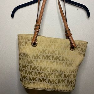 Michael Kors brown medium sized tote bag (10x11x6.5”)
